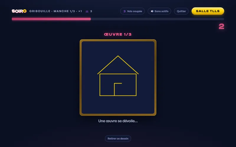 Écran GRIBOUILLE : une œuvre se dévoile trait par trait sur la télé